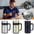 thumbnail image 1 of Basdi Tea Infuser Mug, 400Ml Tea Infuser Mug - Insulated Travel Cup with Filter and Lid | Dishwasher Safe, Leak-Proof, Ideal for Cold Brew and Hot Tea On-The-Go, Travel Tea Bottle, Black, 1 of 9