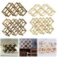 thumbnail image 1 of Basdi Wine Rack, Foldable Wooden Wine Rack - Freestanding Stackable Organizer for Countertops | Scratch-Protector, Space-Saving, Elegant Storage for Home and Kitchen, Countertop Wine Rack, H, 1 of 10