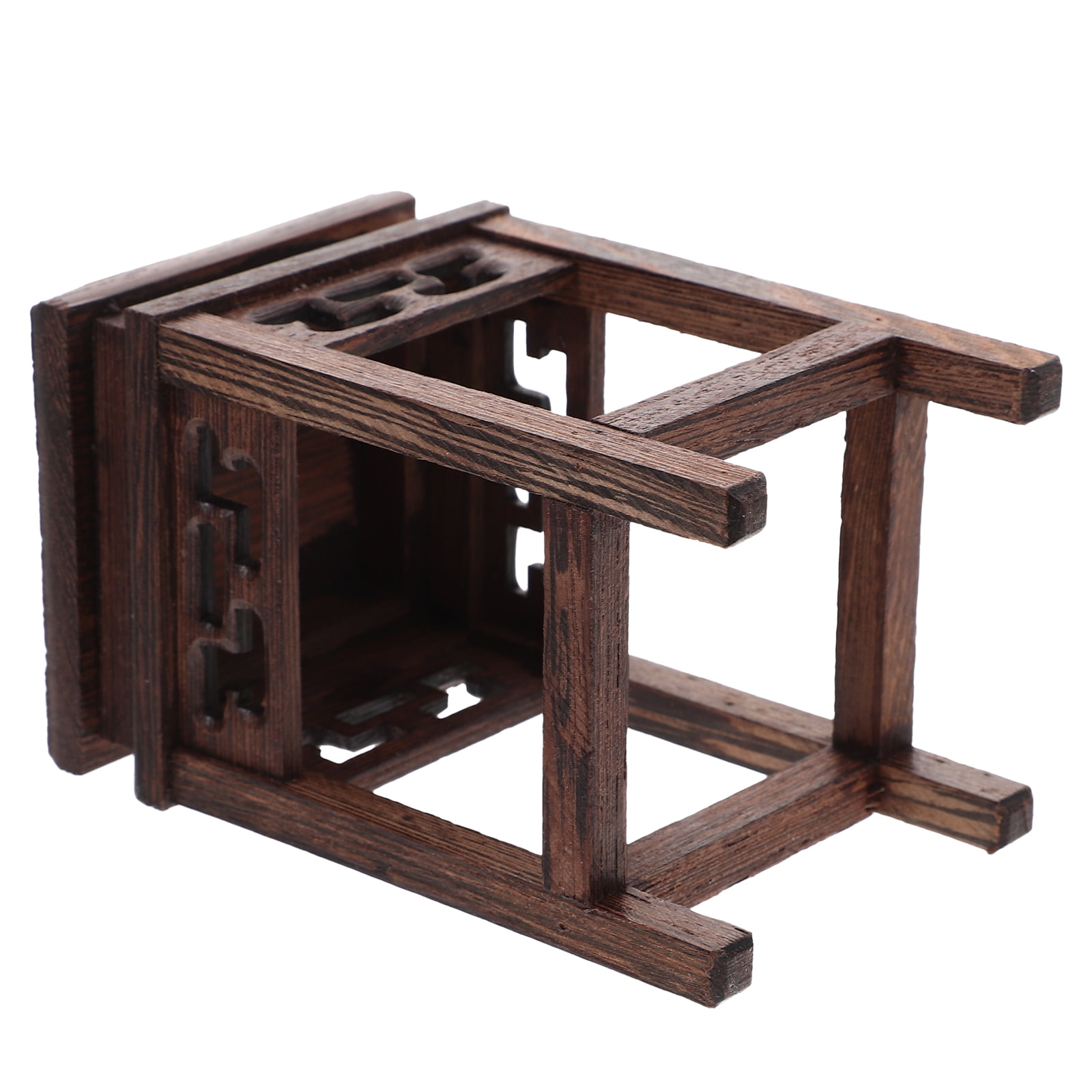 ifundom Living Room Flower Pot Shelf Vase Display Rack Light Brown 1Set ...