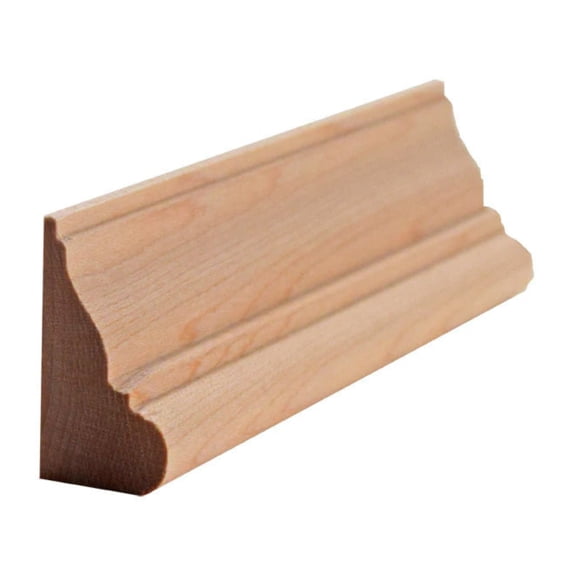 EWBC28 Colonial 1-3/8" Tall x 3/4" Base Cap Moulding. Unfinished