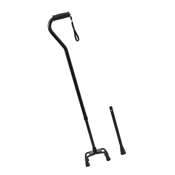 Base For Stability Aluminum Walking Cane Adjustable Length From 75cm To 98cm