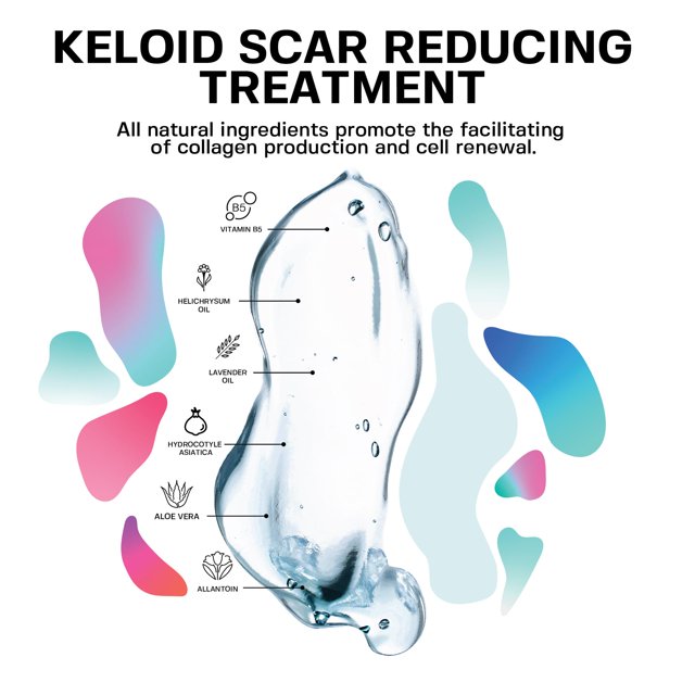 Base Labs Keloid Scar Removal Gel Natural Piercing Bump Treatment