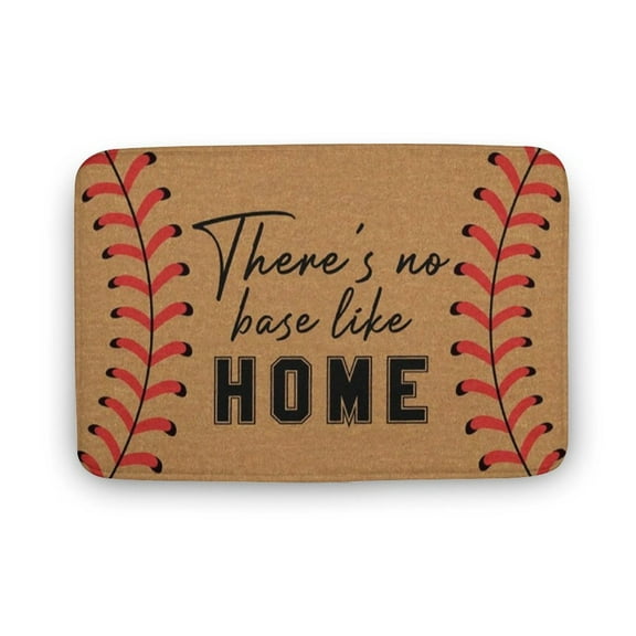 There's No Base Like Home Doormat, Baseball Doormat, Baseball Mat, Baseball Rug , Baseball Lovers Gifts, Funny Doormat, Home Decor, Welcome Mat,Indoor Doormat,Front Back Door Mat 16x24