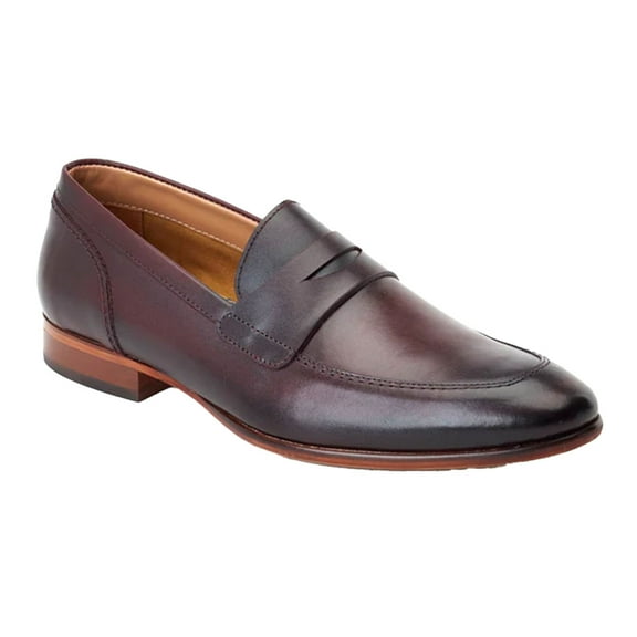 Base London Mens Bruno Leather Penny Loafers