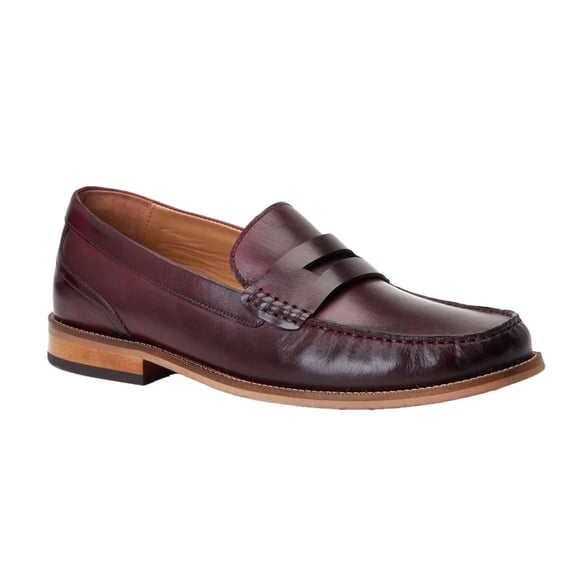 Base London Mens Garfield Leather Penny Loafers