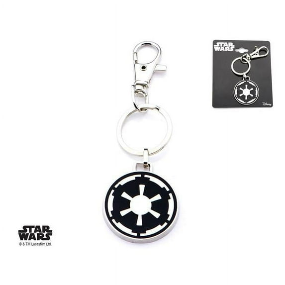 Base Metal Imperial Symbol with Stainless Steel Key Chain