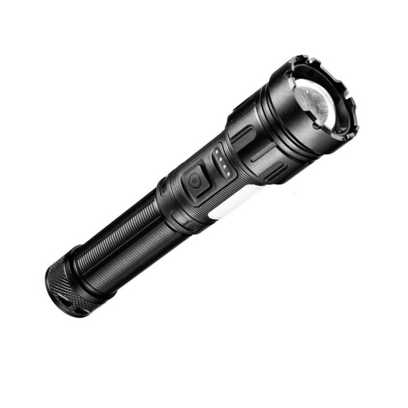 Base Mount Flashlight 7 Lighting Modes Battery Levels Display LED Light For Car Repair Home Security