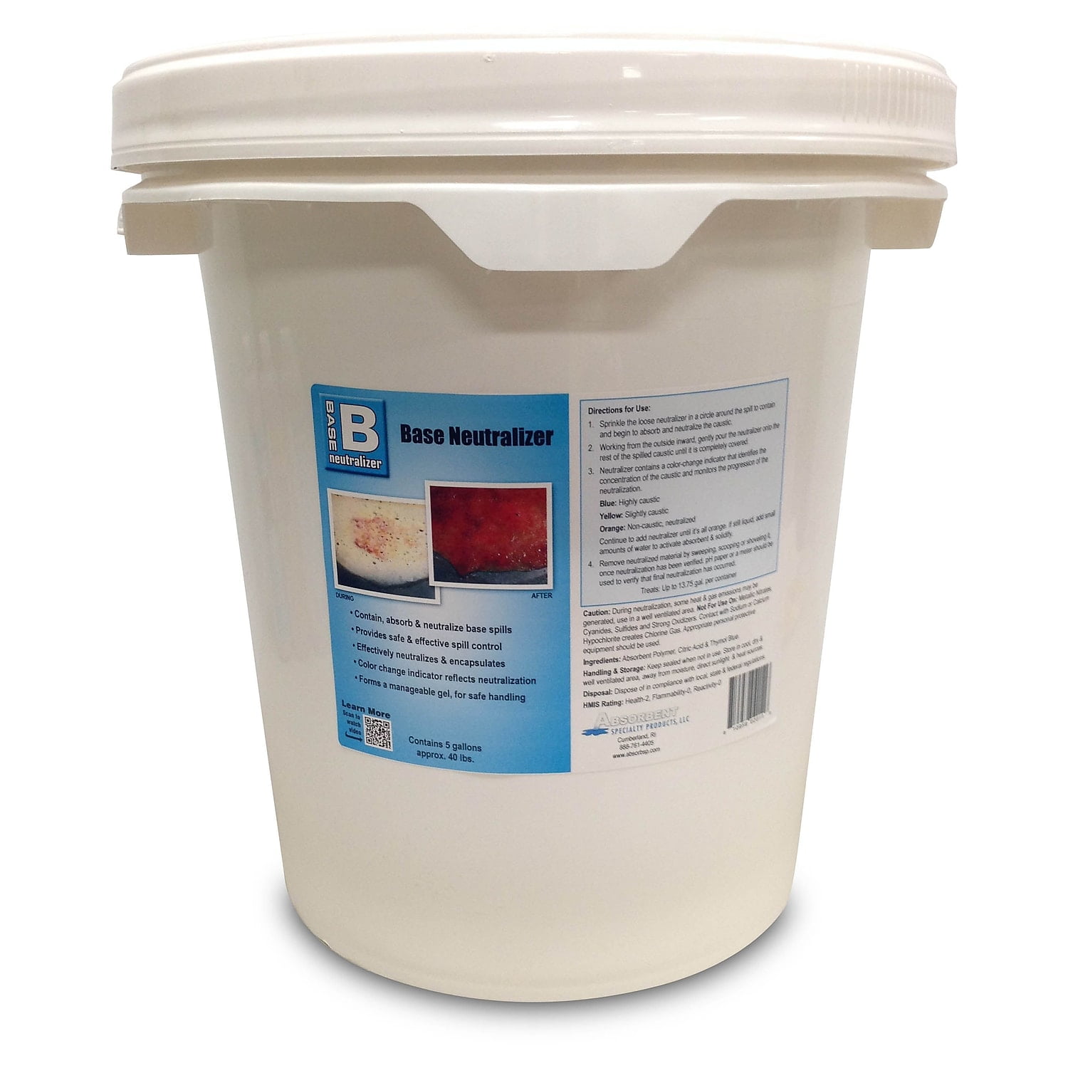 Battery Neutralizer Powder Base Neutralizer Powder 5 Gallon Pail (BASEPAIL) - Walmart.com