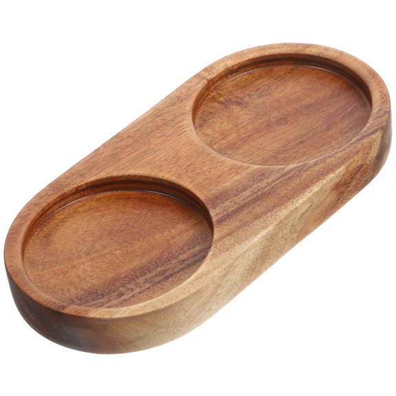NIAIZEK Wooden Tray for Salt and Pepper , Secure Grip Tabletop Organizer, 1 Pack