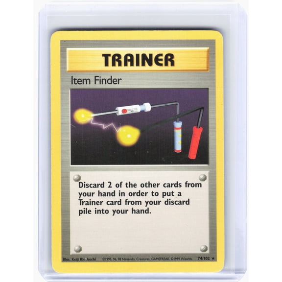 1999 Pokemon Base Set Item Finder #74/102 Rare Nonfoil Lightly Played Trading Card