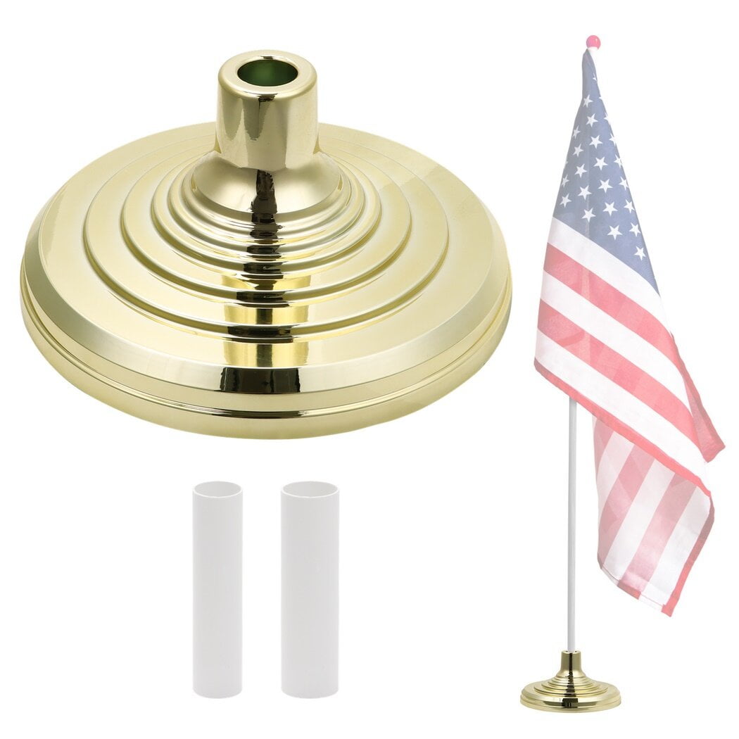 Gold Reflective Plastic Indoor/Outdoor Flagpole Base