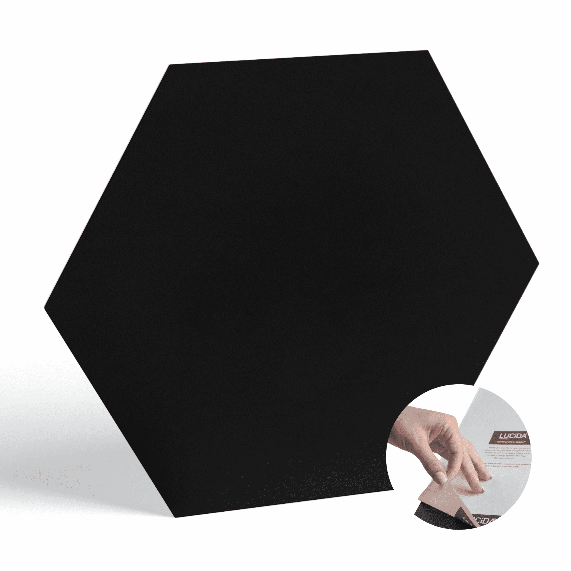 BaseCore HEX Black 12 MIL x 5.75 in. W Waterproof Peel and Stick Vinyl Plank Sample