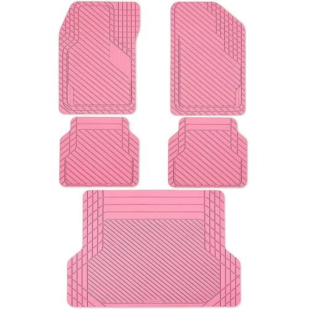 BaseLayer CuttoFit™ Pink 4Piece Car Mats & Cargo Liner Set
