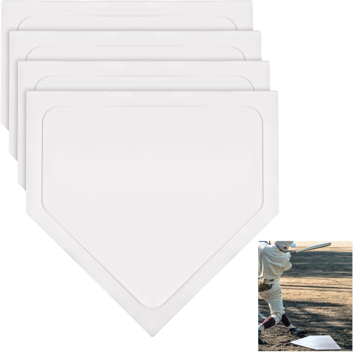 Baseb Home Plate Throw Down Baseb Bases Heavy Duty Pitcher's Mound