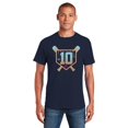 thumbnail image 1 of Baseball 10 Year Old Ice Cream Drip 10th Birthday Boy Sports Fun T-Shirt Unisex, up to 5XL, 1 of 3