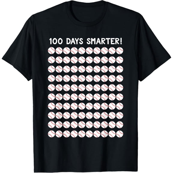 Baseball 100th Day Of School Shirt For 100 Days T-Shirt tee