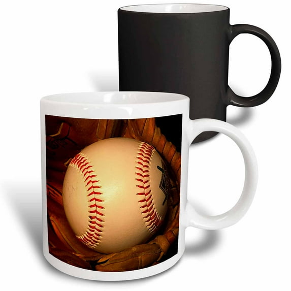 3drose, Baseball, 11oz Magic Transforming Mug