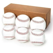 Official League Recreational Use Practice Baseballs | Youth | 6 Count | Sponge Rubber Core | Indoor/Outdoor