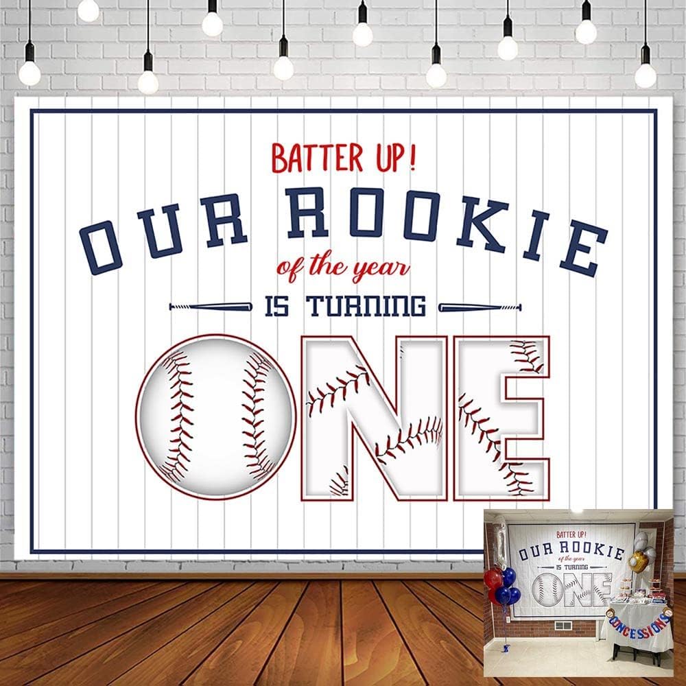 Baseball Theme Birthday Party Backdrop Banner - 47x71 Inch Sports Photo Background For Boys, Kids & Fans, Oxford Cloth Material - View #3