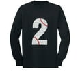 thumbnail image 1 of Baseball 2nd Birthday Gift for Two Year old Toddler/Kids Long sleeve T-Shirt 2T Black, 1 of 3