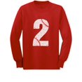 thumbnail image 1 of Baseball 2nd Birthday Gift for Two Year old Toddler/Kids Long sleeve T-Shirt 3T Red, 1 of 3