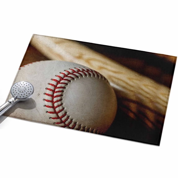 Baseball 2x3ft Non Slip Area Rug Retro Sport Washable Soft Area Rugs ...