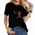 thumbnail image 1 of Baseball 4Th Of July American Flag Usa America Ball Bat T Shirt, 1 of 5