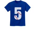 thumbnail image 1 of Baseball 5th Birthday Gift for Five Year old Youth Kids T-Shirt Small Blue, 1 of 6