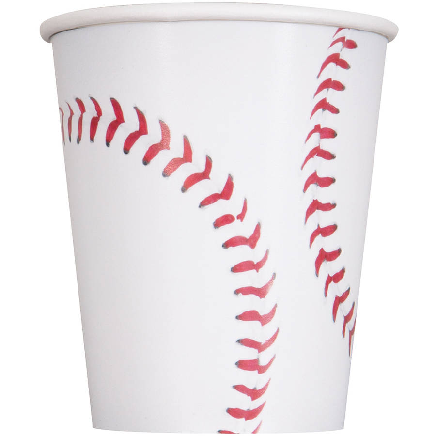 Baseball 9oz Paper Cup (8 Count)