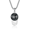 thumbnail image 1 of Baseball Accessories - Baseball Stuff - Baseball Necklace - Baseball Fan Jewerly (Black Obsidian), 1 of 7