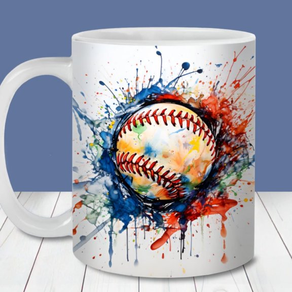 Baseball Add a Name Mug Wrap, oz and oz Mug Template, Instant Digital , Mug , Baseball Player Coffee Mug.