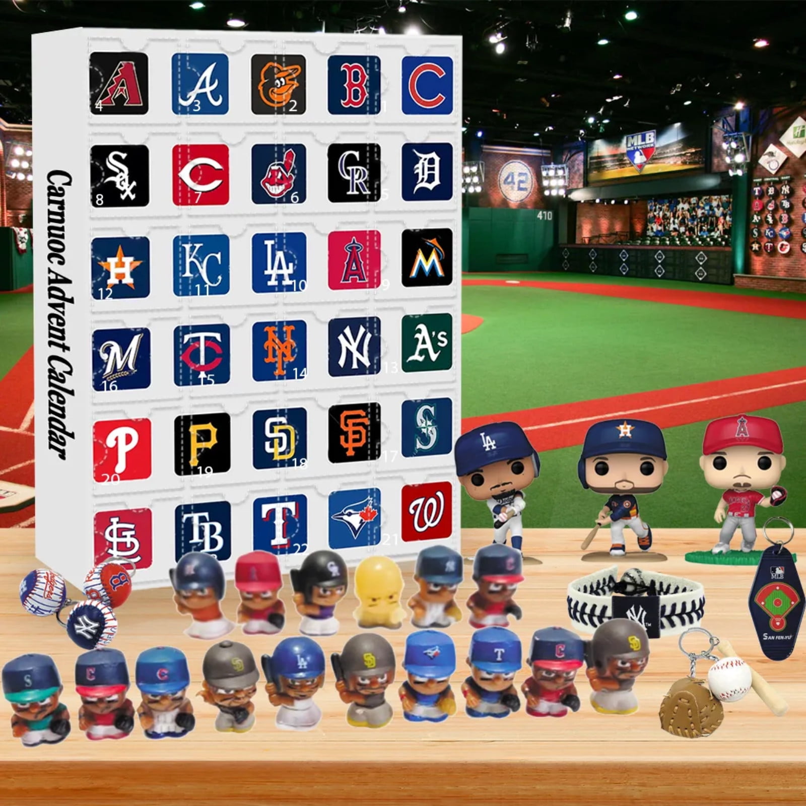 Baseball Advent Calendar 2024 for Adults Teens, 24 Days Baseball Player