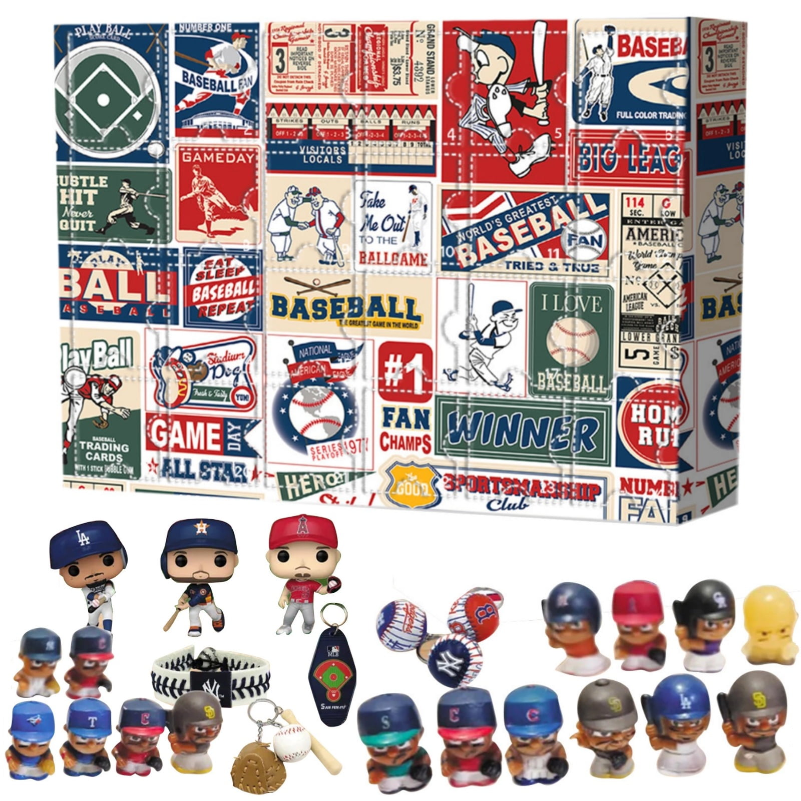Baseball Advent Calendar 2024 for Teens Boys Christmas Countdown