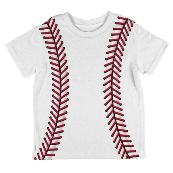 Baseball All Over Toddler T Shirt Multi 2T