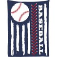 thumbnail image 1 of Baseball America Flag Throw Blanket for Couch Lightweight Plush Fuzzy Cozy Soft Blankets Quilt Decorative Sofa Travel 80"x60" for Adults, 1 of 6