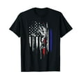 thumbnail image 1 of Baseball American Flag Pitcher USA Pitching 4th Of July Gift T-Shirt, 1 of 5