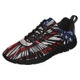 thumbnail image 1 of Baseball American Flag Running Shoes Sneakers Mesh Black Size 7, 1 of 5