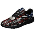 thumbnail image 1 of Baseball American flag Shoes Sneakers for Women Men Black Size 3.5, 1 of 7