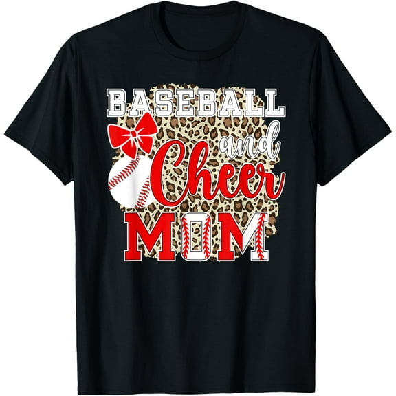 Baseball And Cheer Mom Cheerleading And Baseball Mom T-Shirt Unisex S-5XL Hot Trending Shirt, Vintage Birthday Gift