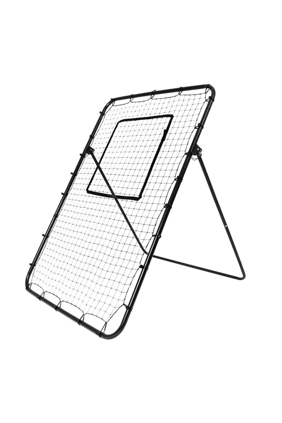 , Baseball And Softball Rebounder Net 4x6 Ft PitchBack Adjustable Angles, Natural ,Carbon Steel ,