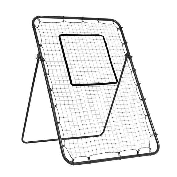 Baseball Softball Rebounder Net 4x6 Ft - PitchBack Adjustable Angle Net for Practice
