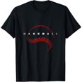 thumbnail image 1 of Baseball Apparel - Baseball T-Shirt men and women can wear, black, white, gifts, 1 of 4