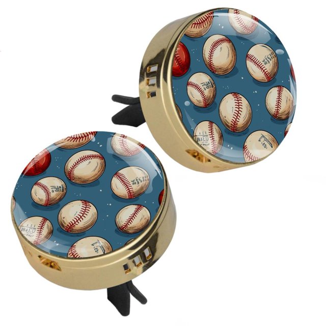 Baseball Aromatherapy Car Diffusers for Essential Oils Car Vent Clip