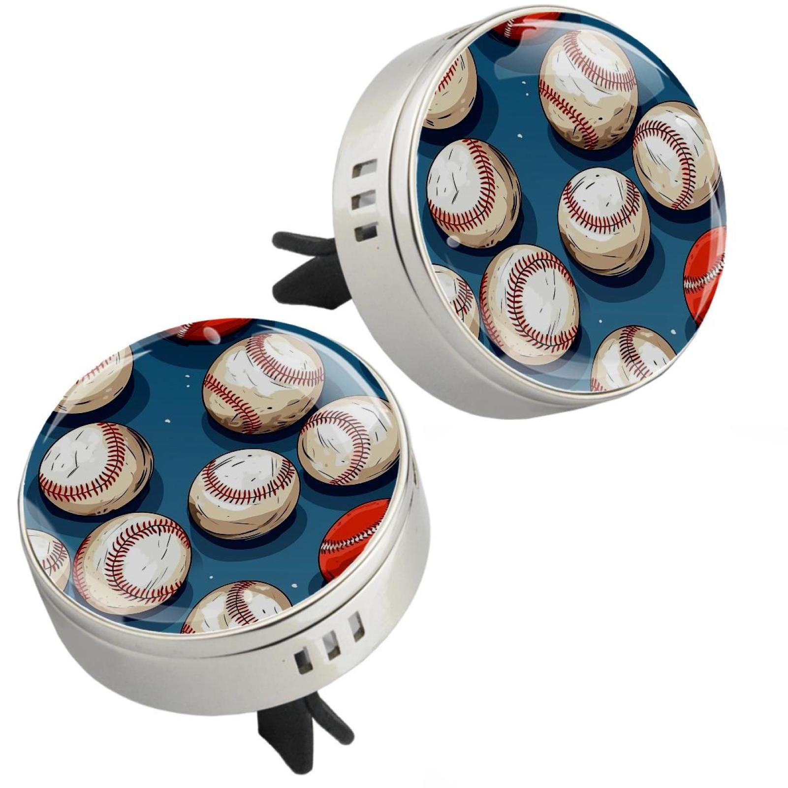 Baseball Aromatherapy Car Diffusers for Essential Oils Car Vent Clip