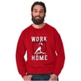 thumbnail image 1 of Baseball Athlete Work From Homebase Men's Crewneck Sweatshirt Brisco Brands 5X, 1 of 6
