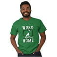 thumbnail image 1 of Baseball Athlete Work From Homebase Men's Graphic T Shirt Tees Brisco Brands M, 1 of 6