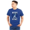 thumbnail image 1 of Baseball Athlete Work From Homebase Men's Graphic T Shirt Tees Brisco Brands S, 1 of 6