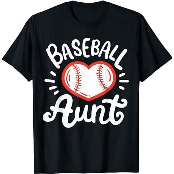 Baseball Aunt Auntie T-Shirt