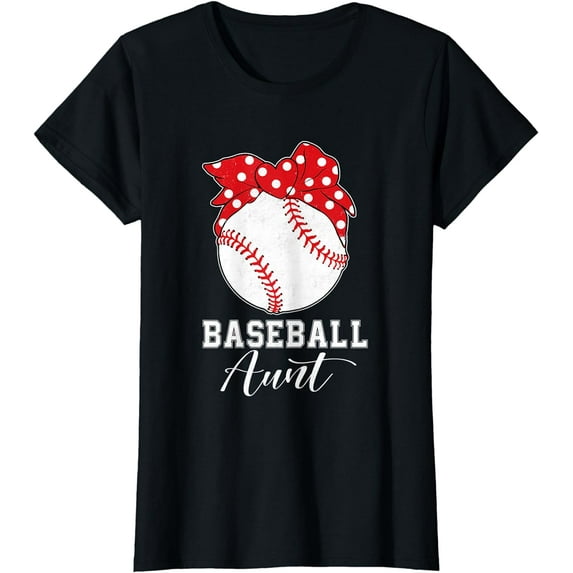 Baseball Aunt Matching Family Baseball Lover Mother’s Day T-Shirt