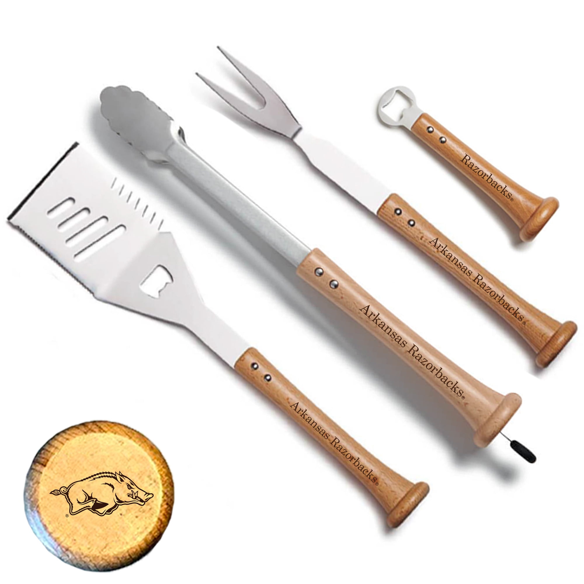 Baseball BBQ Arkansas Razorbacks Home Run Grill Set - Walmart.com